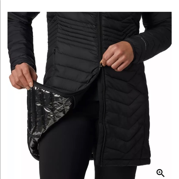 Columbia Puffer Jacket Parka Women's Powder Lite™ Mid Jacket XS Blue - Picture 7 of 11